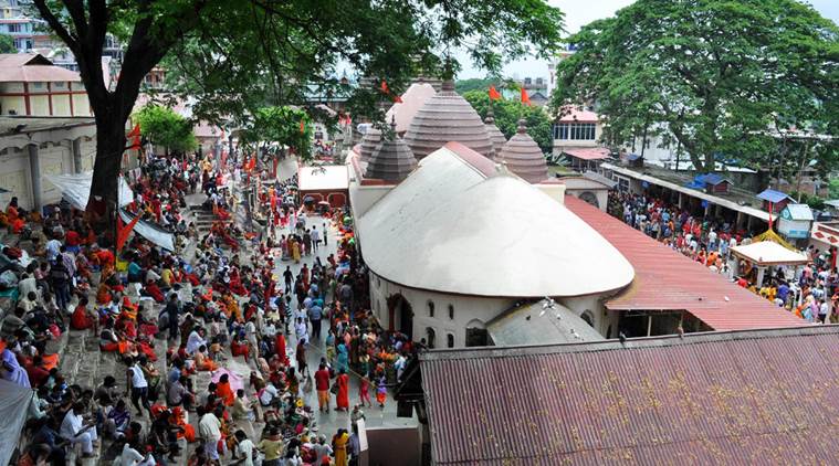 Sonowal, Smriti Irani visit Kamakhya as temple reopens after 4-day Ambubachi | The Indian Express