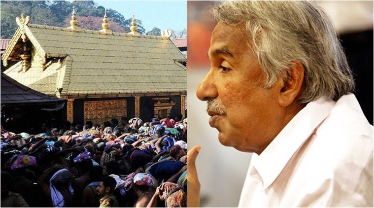 Will not interfere in customs and traditions of Sabarimala: CM Oommen Chandy | The Indian Express