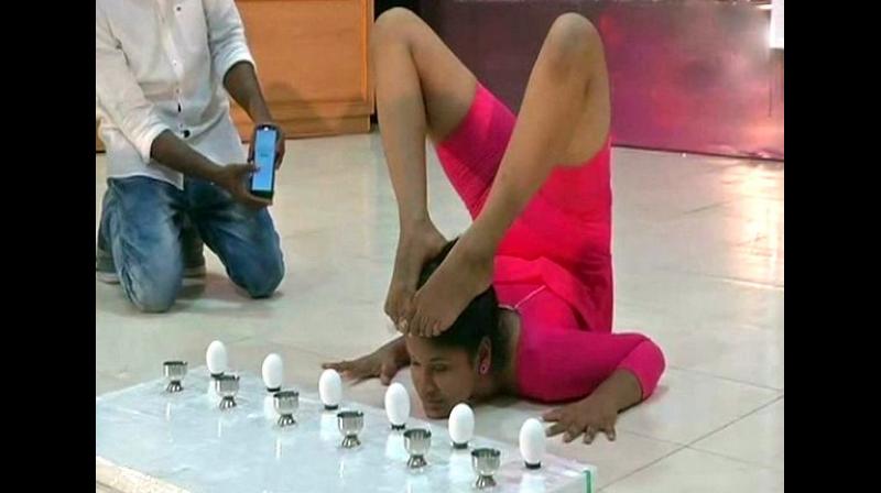 Coimbatore student attempts Guinness World Records in yoga | ANI
